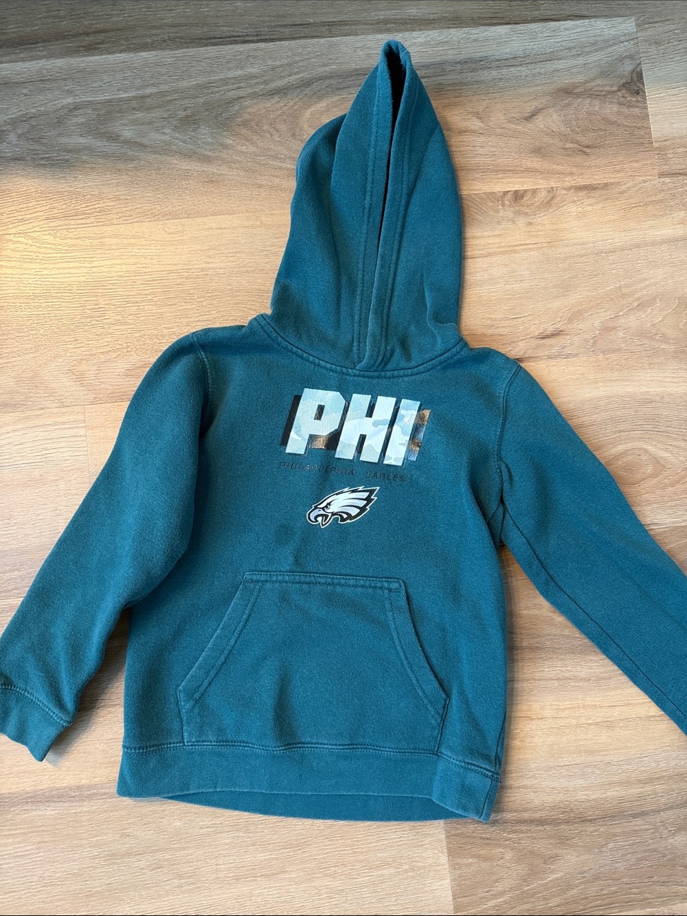 NFL Kids Teal PHI Hoodie with Eagles Logo